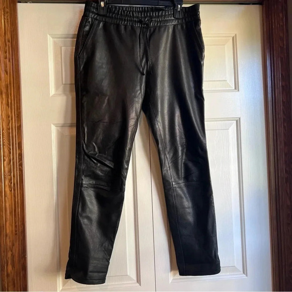 Bec & Bridge Slim Leather Jogger Pants Women’s size 6 - Picture 3 of 16